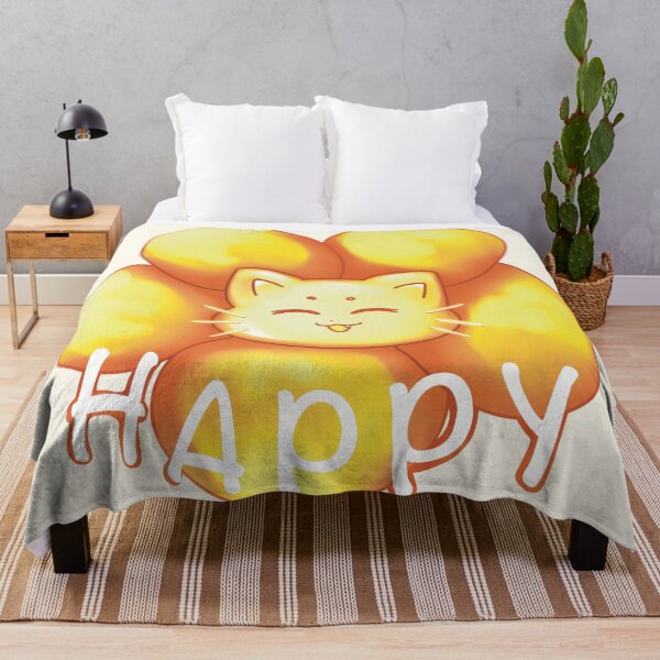 Item preview, Happy flower cat designed and sold by manins ⭐⭐⭐⭐⭐.