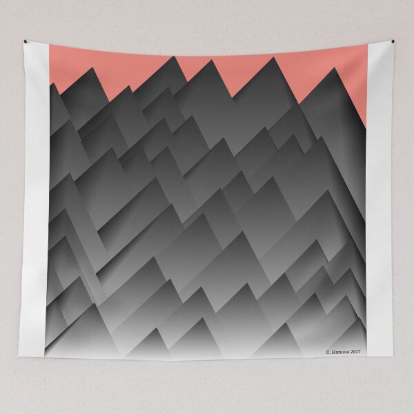Artikelvorschau, Shadowed Mountains - Generative mathematische Kunst entworfen und verkauft von Christopher Hanusa.