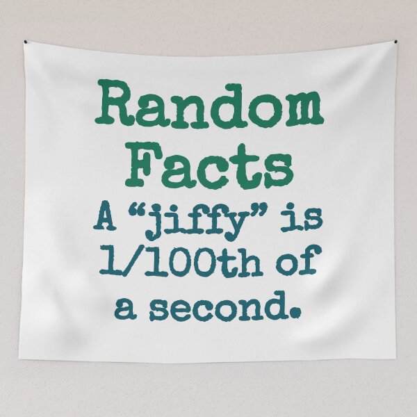 Item preview, A Jiffy Is One One Hundredth Of A Second - Trivia Fact designed and sold by CrankyOldDude.