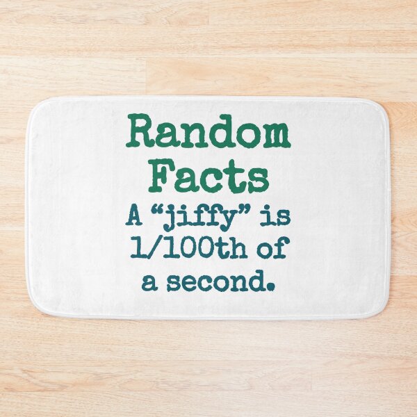 Item preview, A Jiffy Is One One Hundredth Of A Second - Trivia Fact designed and sold by CrankyOldDude.