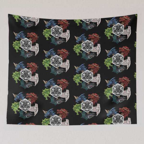 Item preview, D&D Chromatic Dragon D20 designed and sold by elgraphinx.