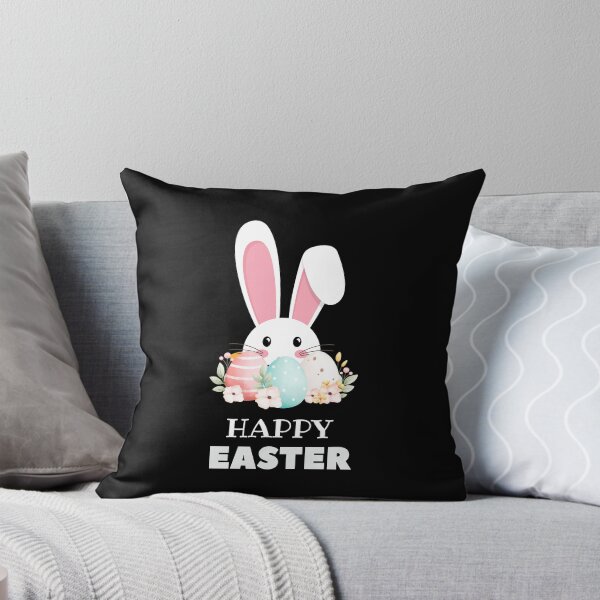 Item preview, Happy Easter, bunny with eggs_quote easter designed and sold by AnyMar2023.