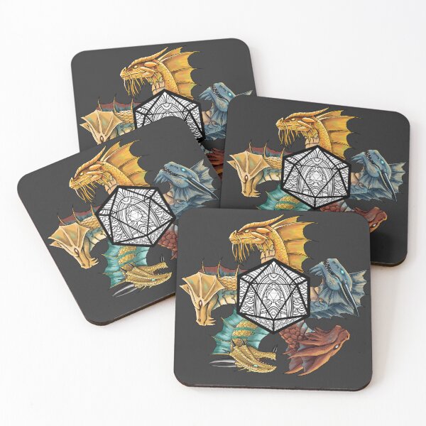 Item preview, D&D Metallic Dragon D20 designed and sold by elgraphinx.