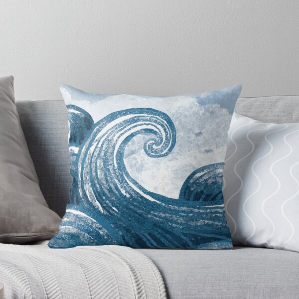 Item preview, Minimalist Sea Waves Art  designed and sold by ZedColors.