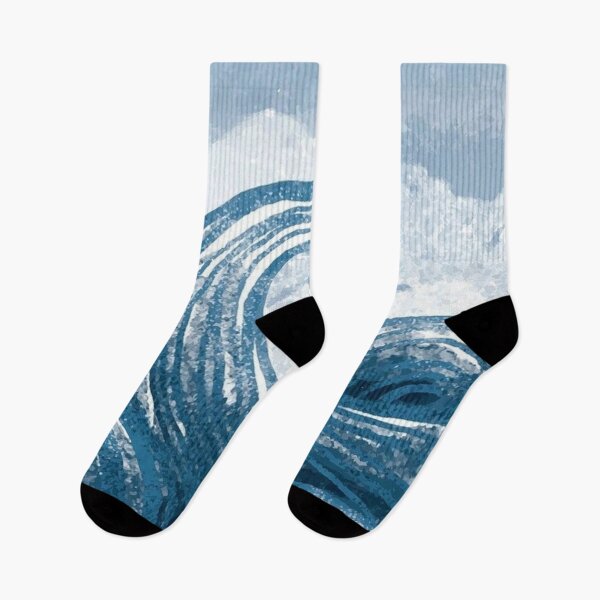 Item preview, Minimalist Sea Waves Art  designed and sold by ZedColors.