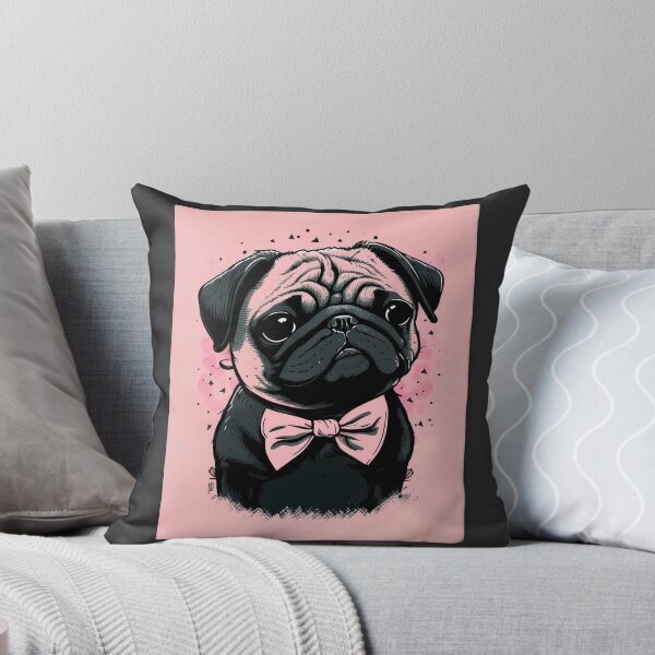 Item preview, Cute Anime Pug with Bow Tie  designed and sold by LinearDimension.