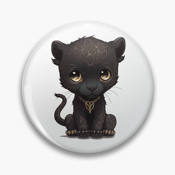 Item preview, Cute kawaii style black panther boy | adorable design for animal lovers | panthers | jaguars | leopard designed and sold by shirt-planet.