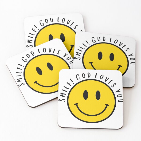 Item preview, Smile! God loves you designed and sold by agaveporridge.