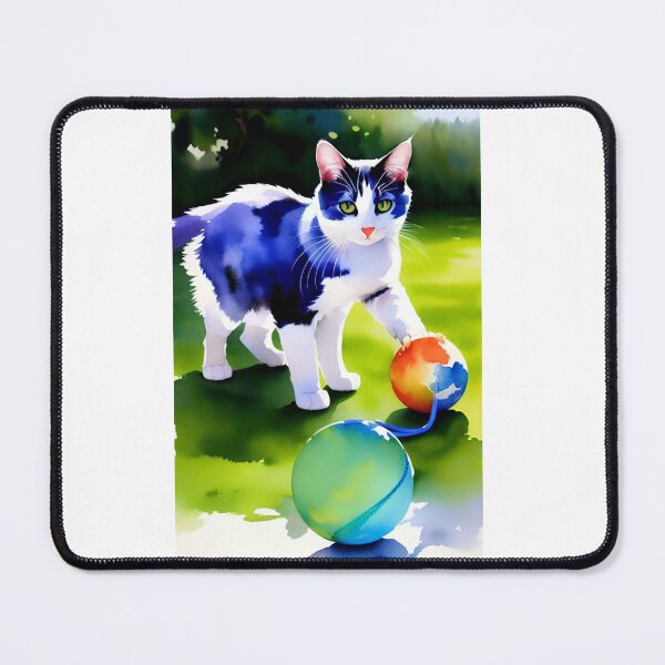 Item preview, Cat Playing With A Ball Of St classic designed and sold by SociableAnimals.
