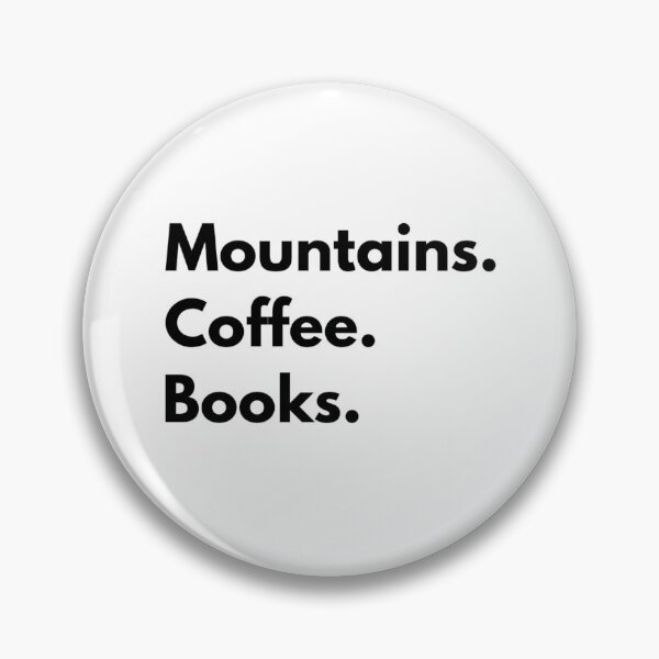 Item preview, Mountains. Coffee. Books designed and sold by Branch34Designs.