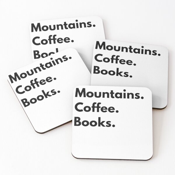 Item preview, Mountains. Coffee. Books designed and sold by Branch34Designs.