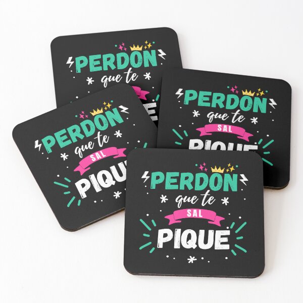Aperçu de l'œuvre Désolé je t'ai éclaboussé Shakira Pique Song, Funny Perdon que te Sal Pique Citation Humour Cadeaux sarcastiques créée et vendue par PrintOfi.