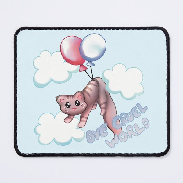 Item preview, Bye cruel world, balloon kitty designed and sold by manins ⭐⭐⭐⭐⭐.