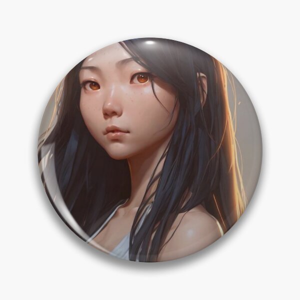 Item preview, Cute asian girl standing near fire at the sunset designed and sold by Oni's Realm  Studio.
