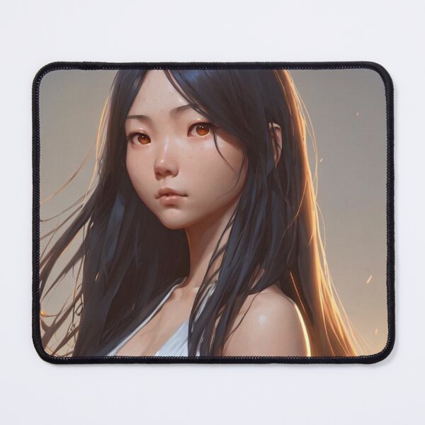 Item preview, Cute asian girl standing near fire at the sunset designed and sold by Oni's Realm Studio.