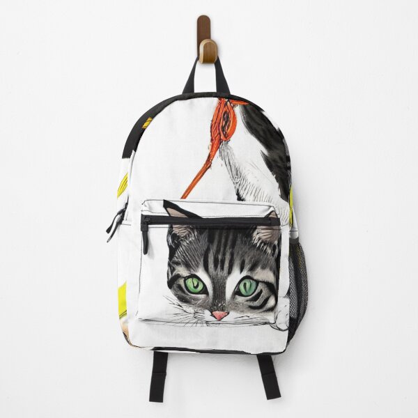 Item preview,  Cat Playing With A Ball Of St classic designed and sold by SociableAnimals.