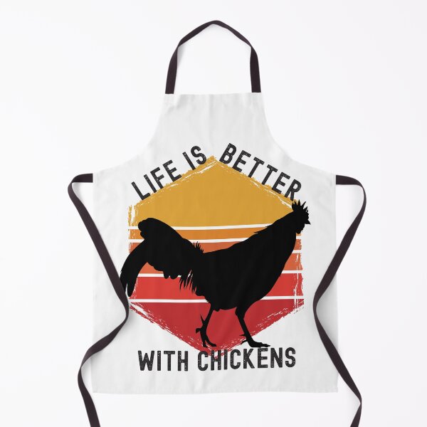 Item preview, Life Is Better With Chickens Retro Hexagon Sunset Design designed and sold by designsmostfowl.