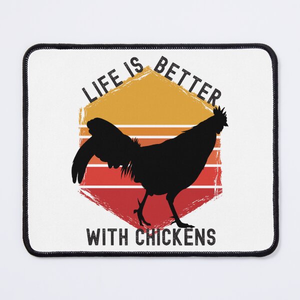 Item preview, Life Is Better With Chickens Retro Hexagon Sunset Design designed and sold by designsmostfowl.
