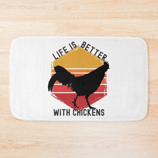 Item preview, Life Is Better With Chickens Retro Hexagon Sunset Design designed and sold by designsmostfowl.