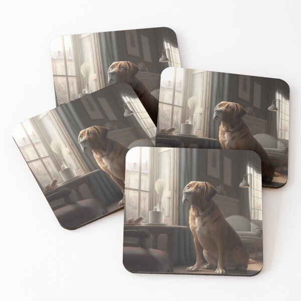 Item preview, Dog Sitting In Living Room Realistic designed and sold by WixWorks.