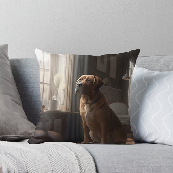 Item preview, Dog Sitting In Living Room Realistic designed and sold by WixWorks.