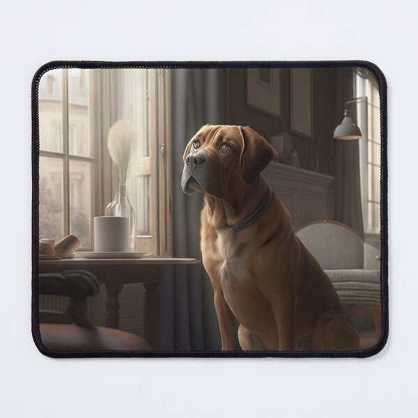 Item preview, Dog Sitting In Living Room Realistic designed and sold by WixWorks.