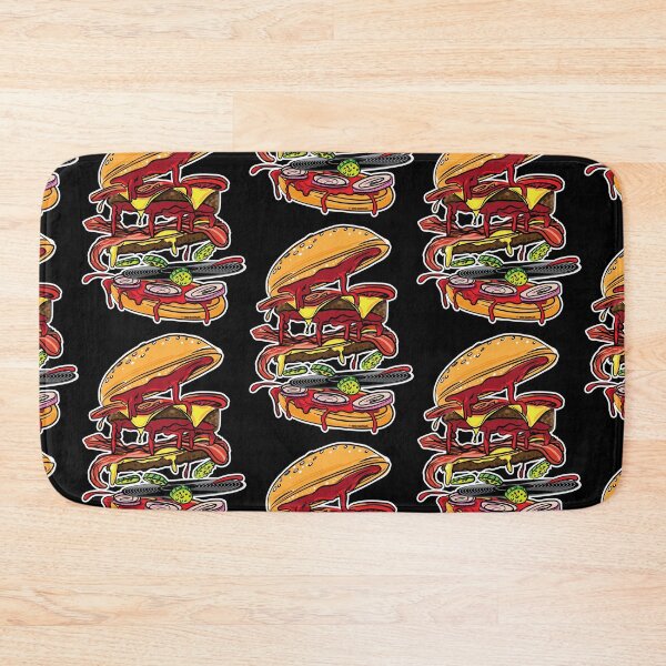 Item preview, BBQ Hickory Bacon Double Cheese Burger designed and sold by eShirtLabs.
