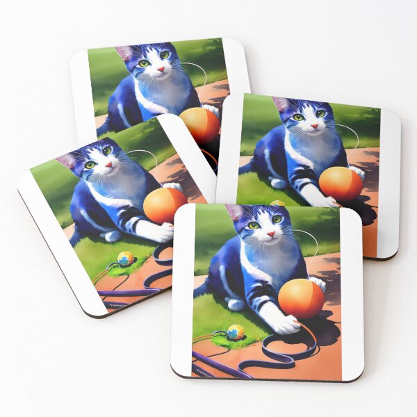 Item preview, Cat Playing With A Ball Of St classic designed and sold by SociableAnimals.
