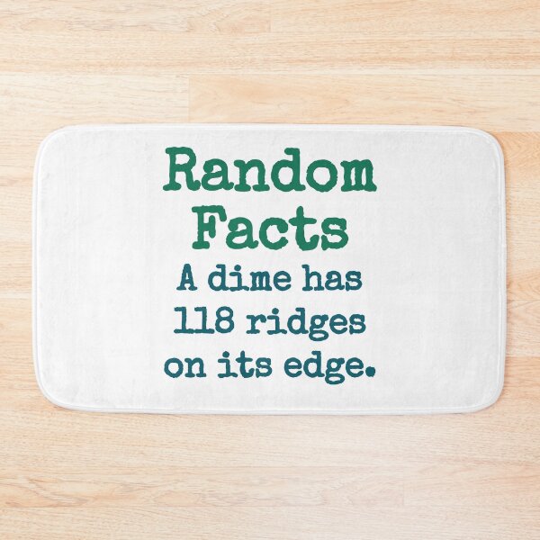 Item preview, A Dime Has 118 Ridges - Trivia Fact designed and sold by CrankyOldDude.