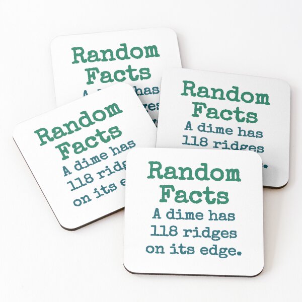 Item preview, A Dime Has 118 Ridges - Trivia Fact designed and sold by CrankyOldDude.