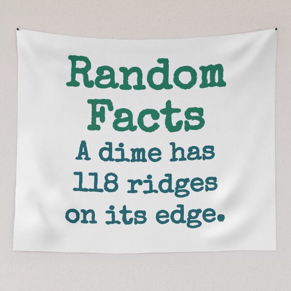 Item preview, A Dime Has 118 Ridges - Trivia Fact designed and sold by CrankyOldDude.