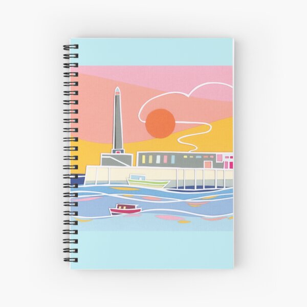 Margate Harbour Sunset Spiral Notebook