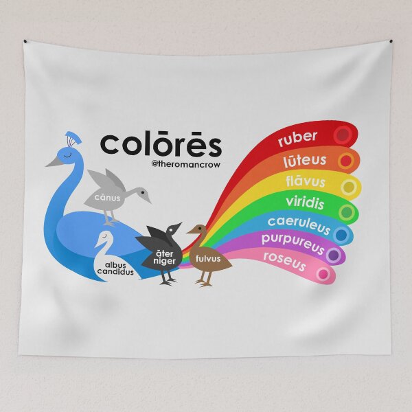 Item preview, Colors in Latin designed and sold by TheRomanCrow.