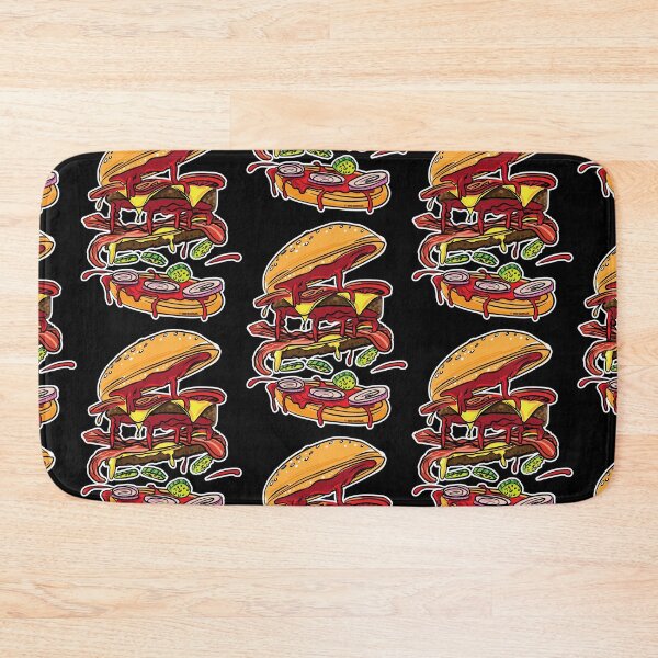 Item preview, BBQ Hickory Bacon Double Cheese Burger designed and sold by eShirtLabs.