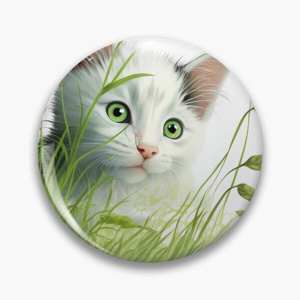 Item preview, Cute Kitten In The Grass designed and sold by WixWorks.
