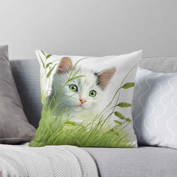 Item preview, Cute Kitten In The Grass designed and sold by WixWorks.