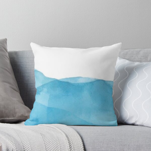 Item preview, Minimalist  Landscape Art in Neutral Blue Tones designed and sold by ZedColors.