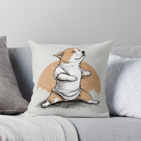 Item preview, Kawai Dog Doing Yoga designed and sold by WixWorks.