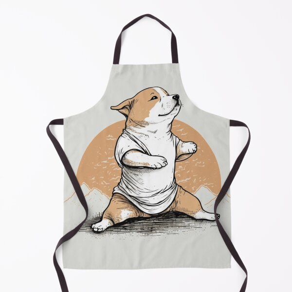 Item preview, Kawai Dog Doing Yoga designed and sold by WixWorks.