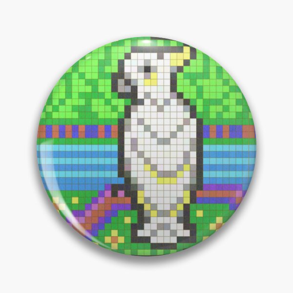 Item preview, Cockatoo Pixel Painting designed and sold by CozyPixelFluff.