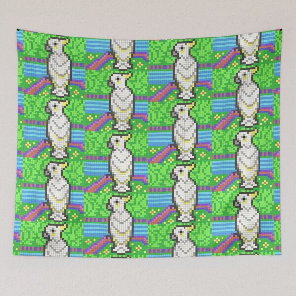 Item preview, Cockatoo Pixel Painting designed and sold by CozyPixelFluff.