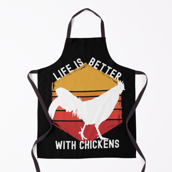 Item preview, Life Is Better With Chickens Retro Hexagon Sunset For Dark Colors Design designed and sold by designsmostfowl.