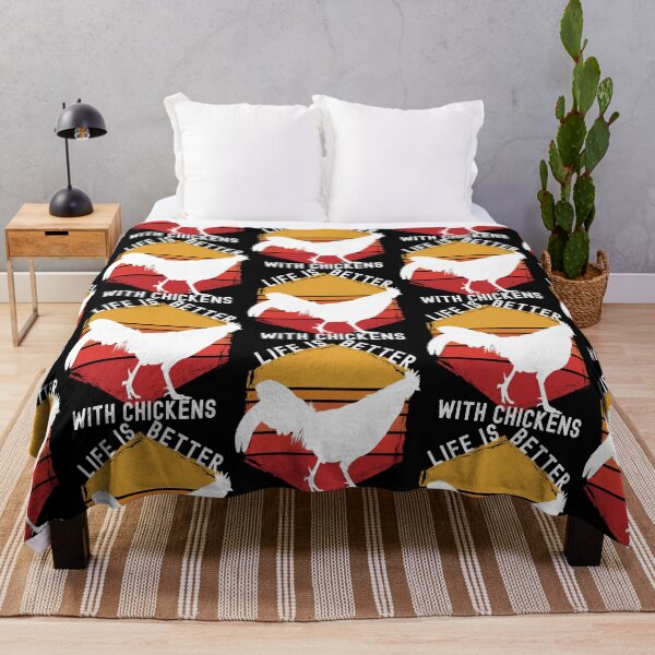 Item preview, Life Is Better With Chickens Retro Hexagon Sunset For Dark Colors Design designed and sold by designsmostfowl.