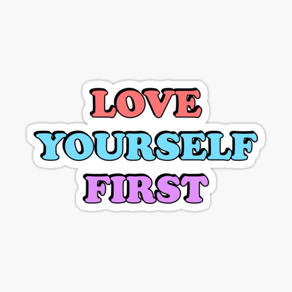 LOVE YOURSELF ❤ Stickers muraux