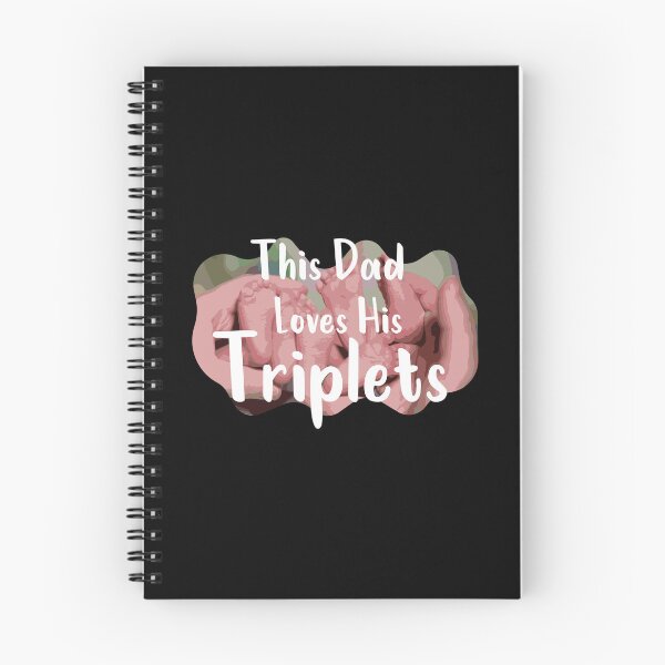 Item preview, This Dad Loves His Triplets designed and sold by teesBYAlioui.