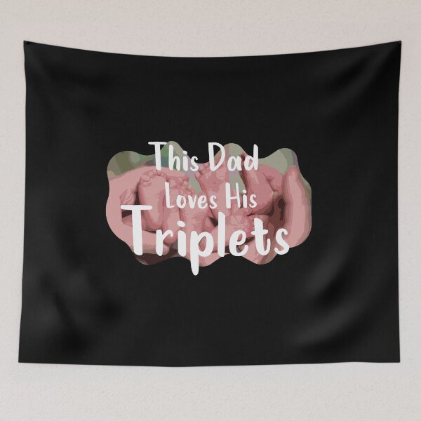 Item preview, This Dad Loves His Triplets designed and sold by teesBYAlioui.