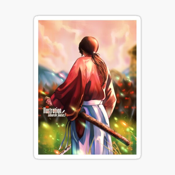 Rurouni Kenshin - Samurai X-Fanart Sticker