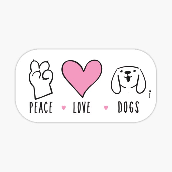 Item preview, Peace Love Dogs designed and sold by NitostixRB.