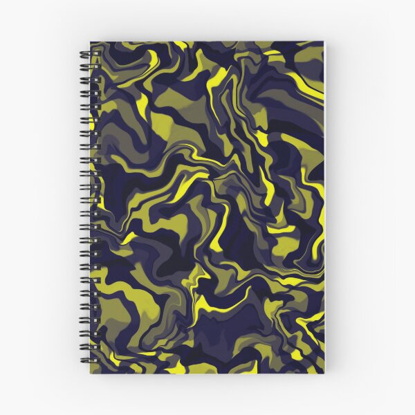 Aperçu de l'œuvre  Motif abstrait en vagues noires et jaunes. créée et vendue par MirBer.