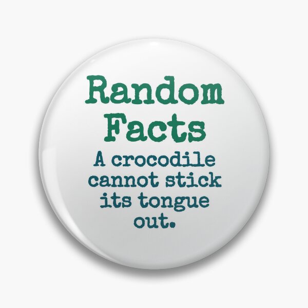 Artikelvorschau, A Crocodile Cannot Stick Its Tongue Out - Trivia Fact entworfen und verkauft von CrankyOldDude.
